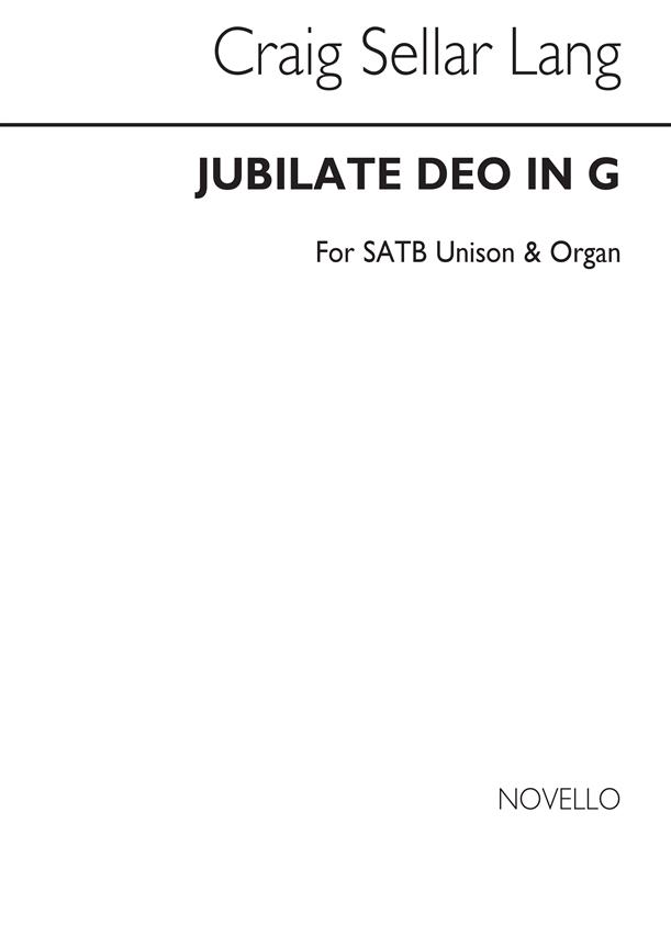 Jubilate Deo In G Op19