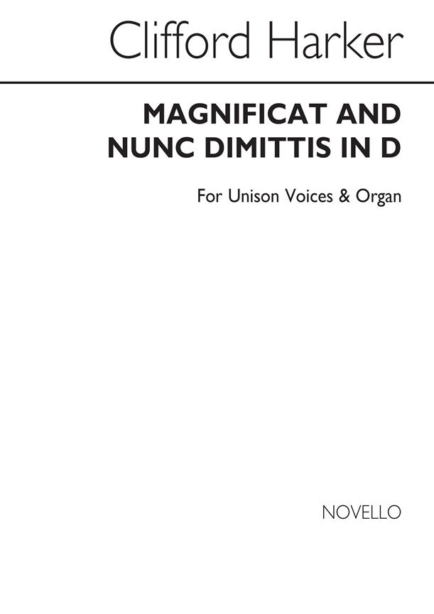 Magnificat And Nunc Dimittis In D (Unison Voices)