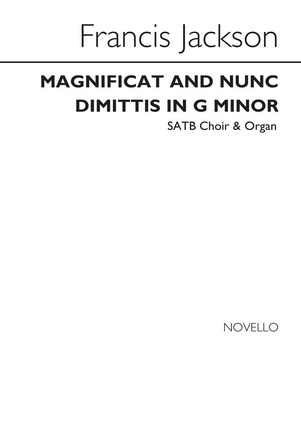 Magnificat And Nunc Dimittis In G Minor