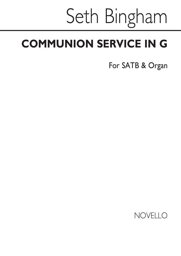 Communion Service In G Satb/Organ