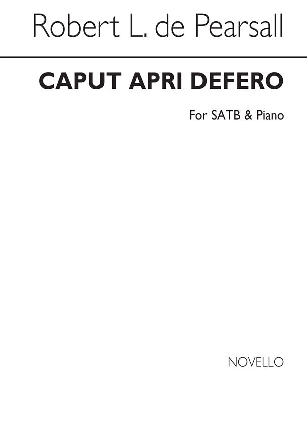 Caput Apri Defero Satb/Pf