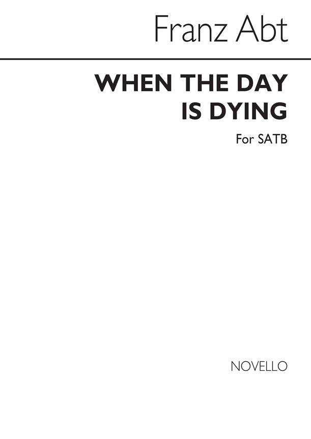 When The Day Is Dying Satb