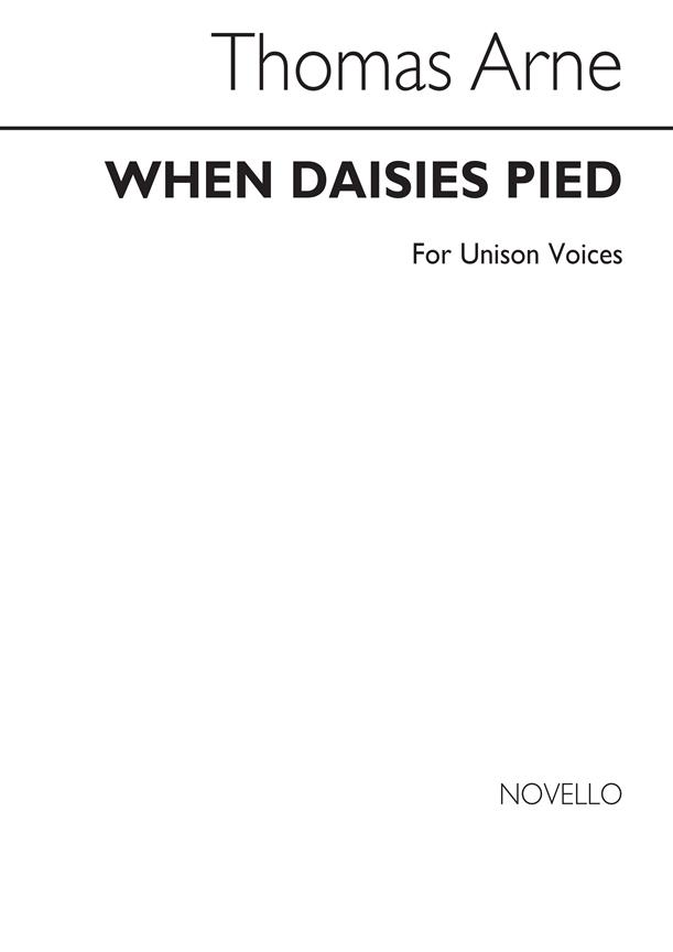 Arne When Daisies Pied Unison