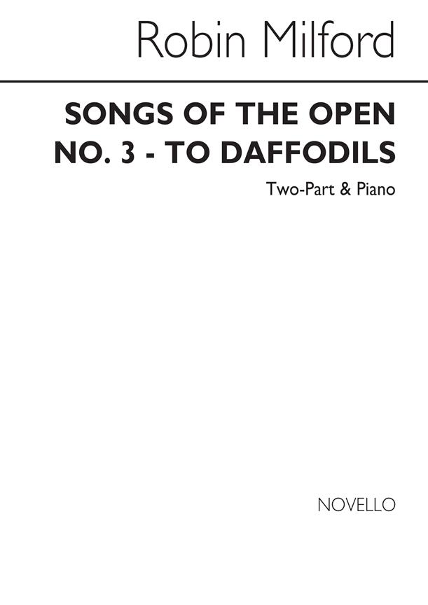 To Daffodils Op45 No.3 2-part/Piano