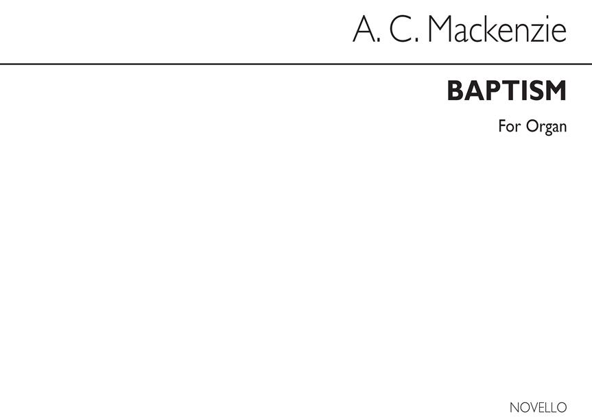 Baptism Op27 No.1 Organ