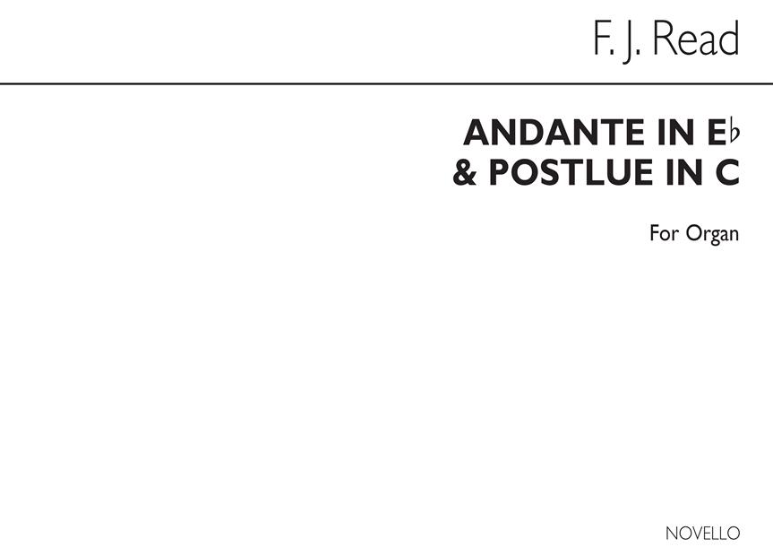 Andante In E Flat And Postlude In C