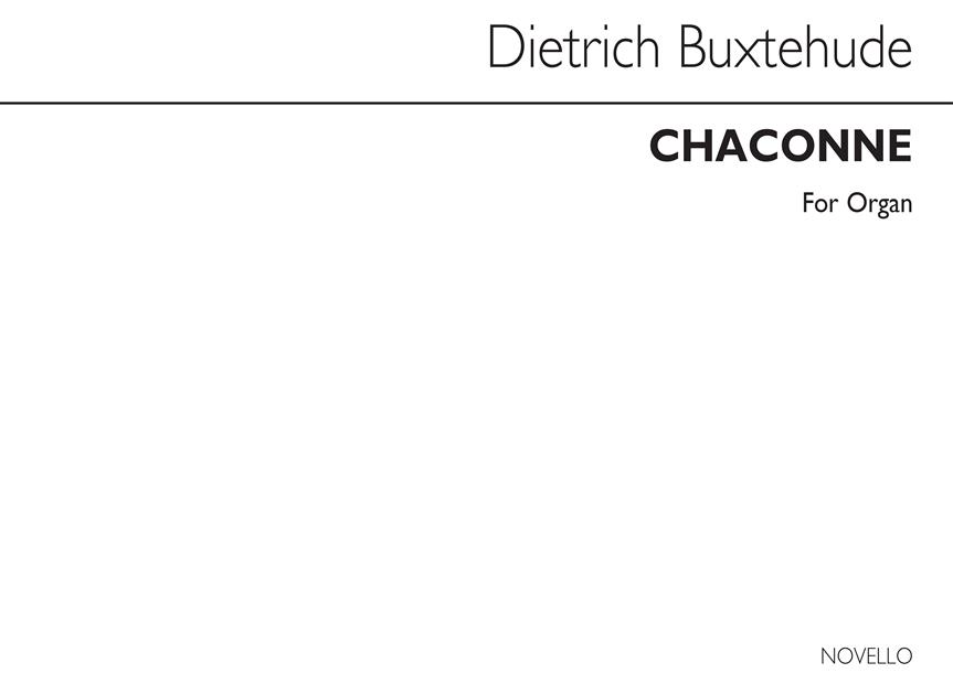 Dietrich Buxtehude: Chaconne Organ