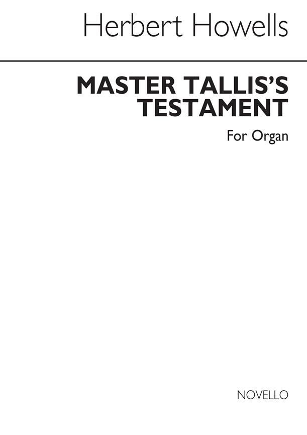 Master Tallis's Testament fuer