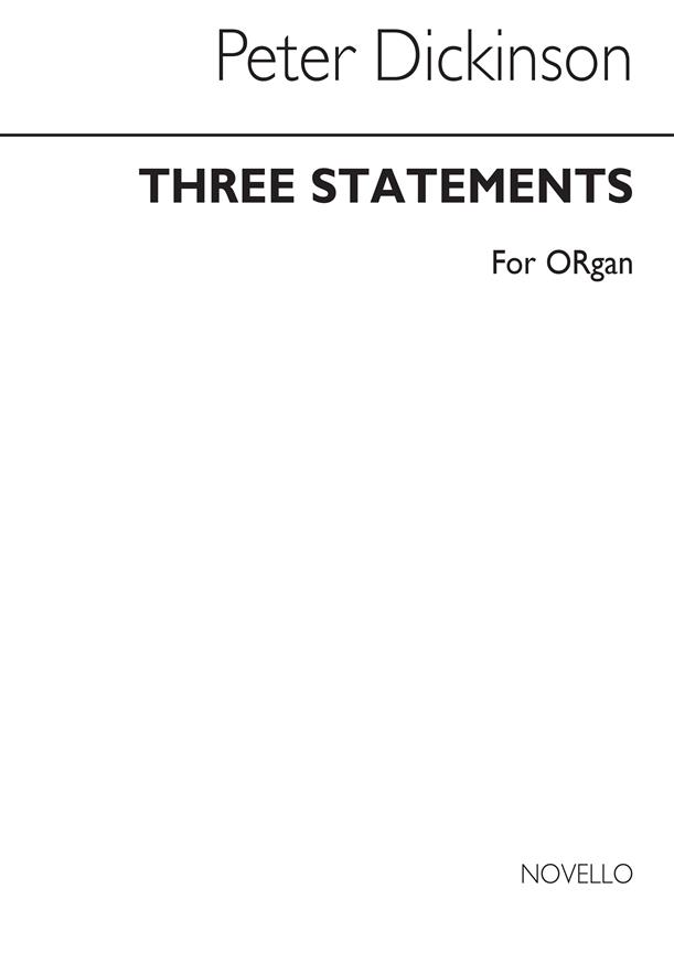 Three Statements For Organ