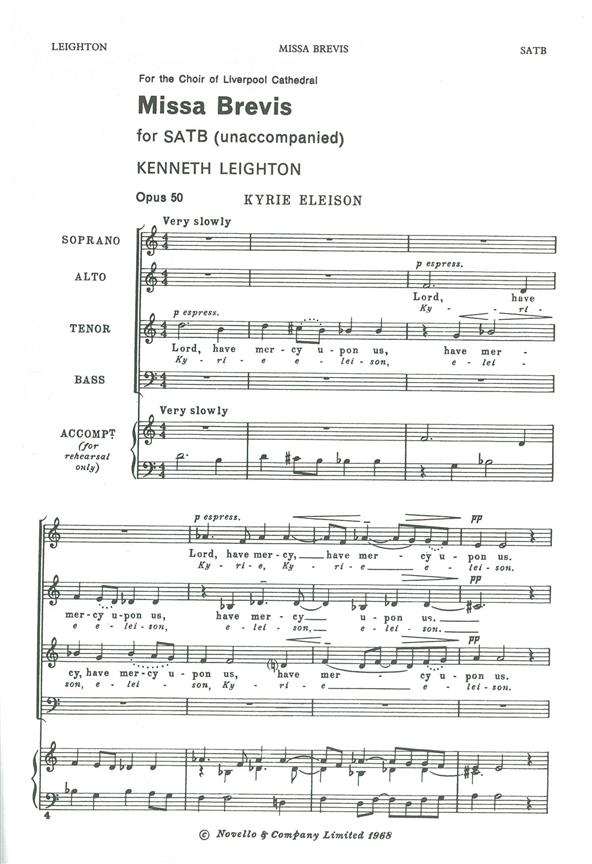 Missa Brevis (SATB)