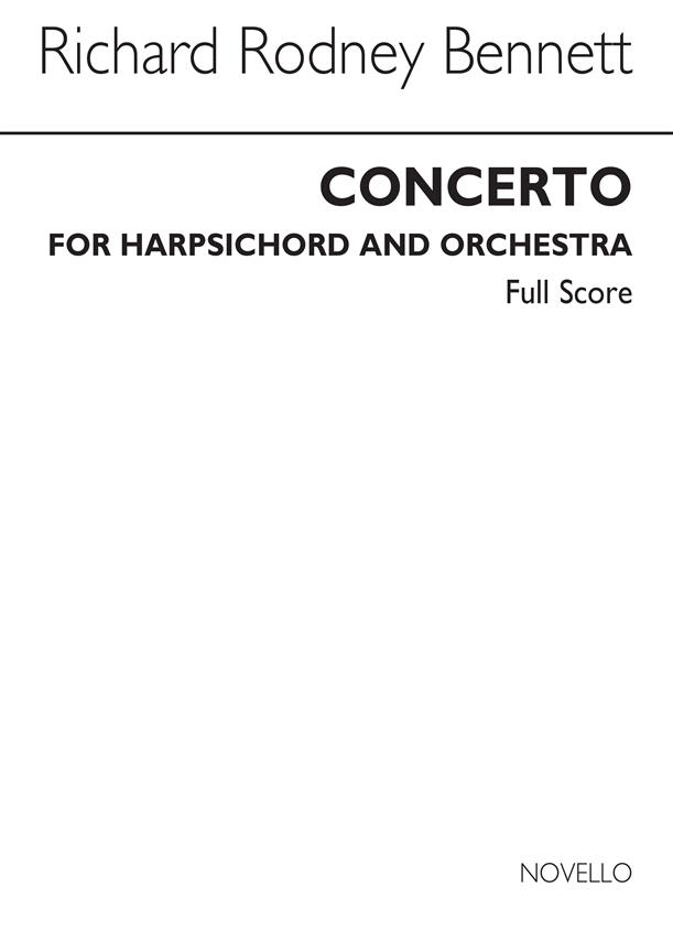 Bennett: Concerto For Harpsichord (Studiepartituur)