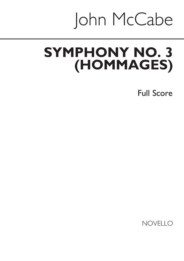 John McCabe: Symphony No.3 Hommages (Studiepartituur)