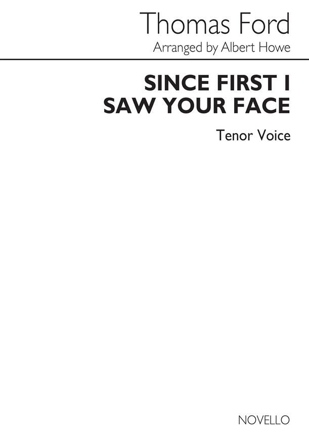 T Since First I Saw Your Face Tenor And P.