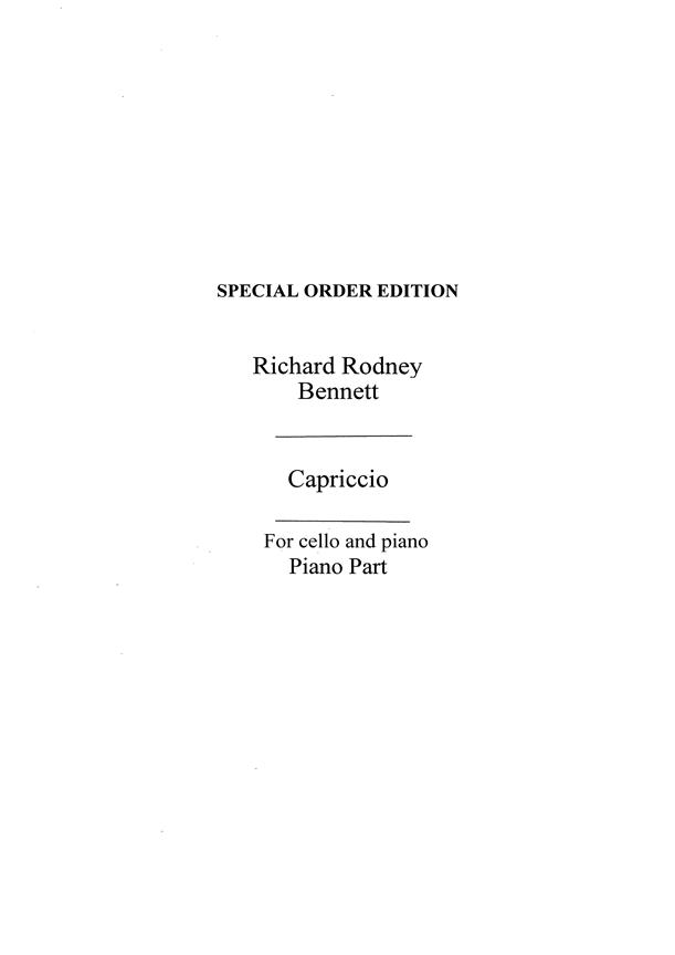 Capriccio for Cello and Piano accompaniment