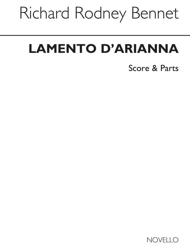 Lamento D'arianna fuer String Quartet