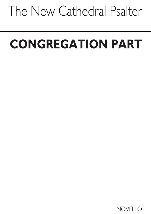 The New Cathedral Psalter Congregational Part(No Music)