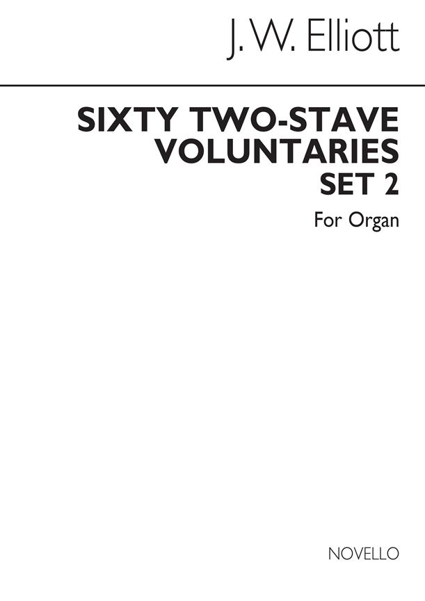 Sixty 2-Stave Voluntaries fuer Harmonium Set 2