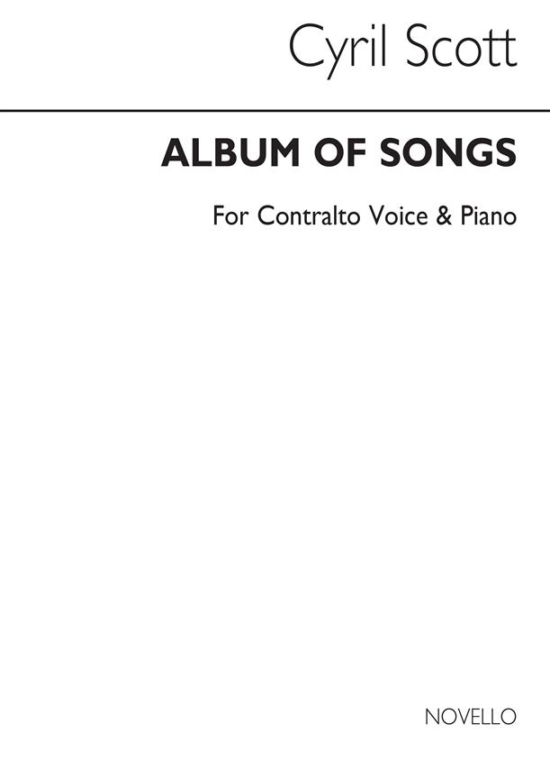 Album Of Songs For Contralto And Piano