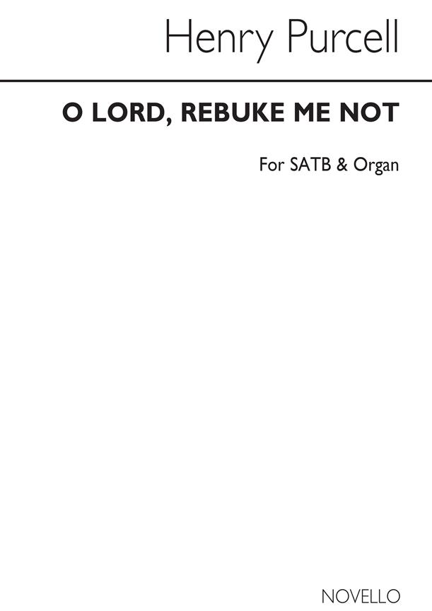 H O Lord Rebuke Me Not Ss//Bass Continuo