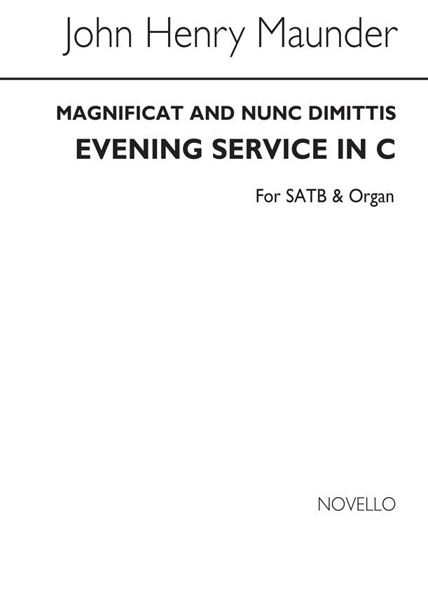 J Magnificat And Nunc Dimittis In C Satb And