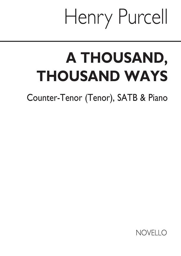 A Thousand Thousand Ways C/Tenor/Satb/Continuo