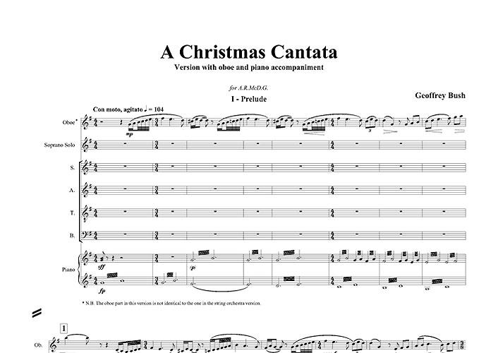 Christmas Cantata (Score And Oboe Part)