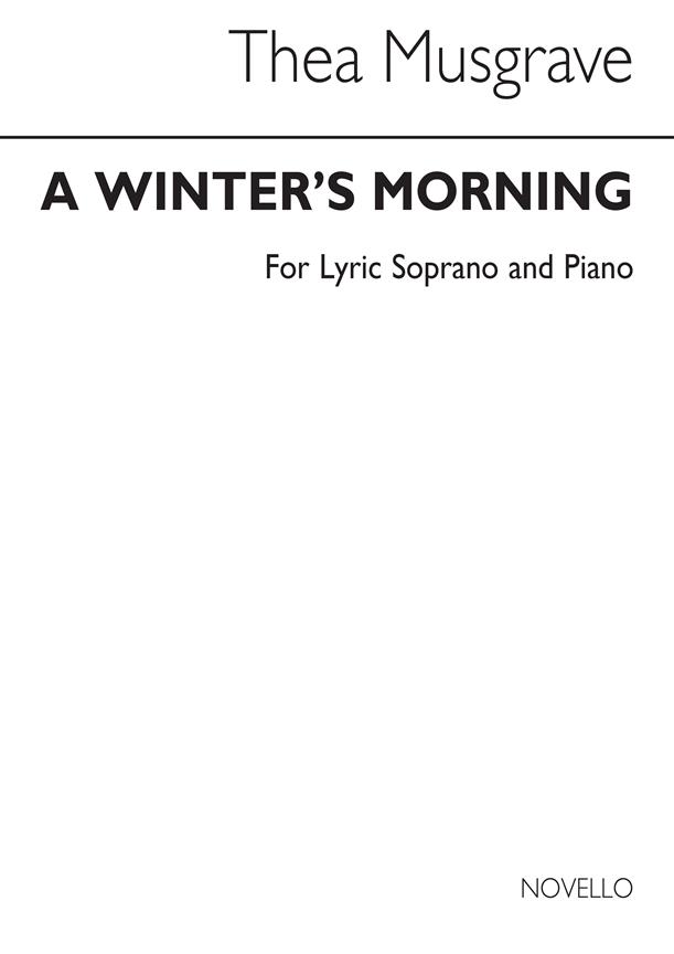 A Winter's Morning For Lyric Soprano And Piano