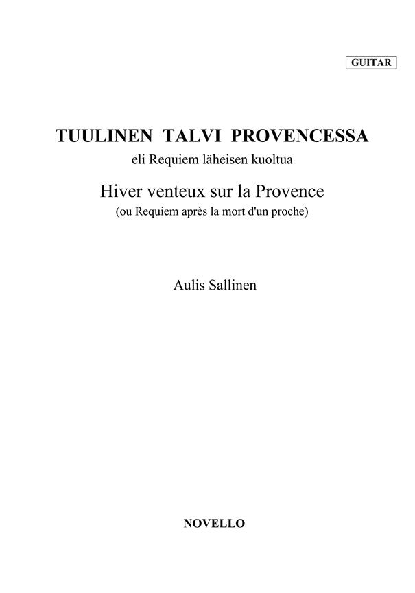 A Windy Winter In Provence (Violin/Guitar Parts)