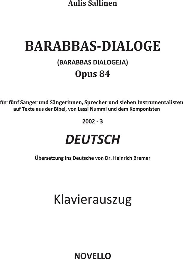 Barabbas Dialogeja