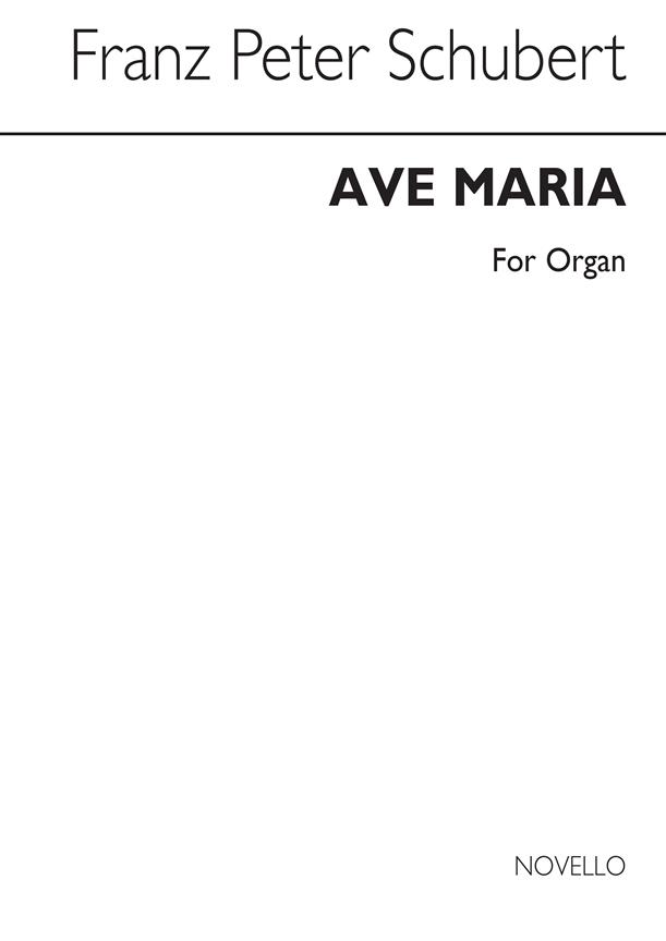 F Ave Maria Organ Arranged By Hugh Blair