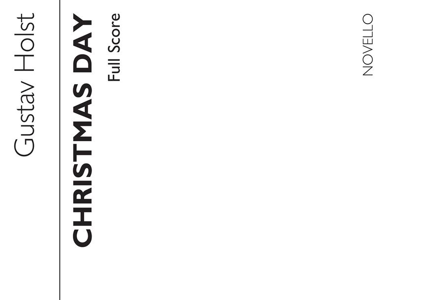 Holst Christmas Day - Score and Parts