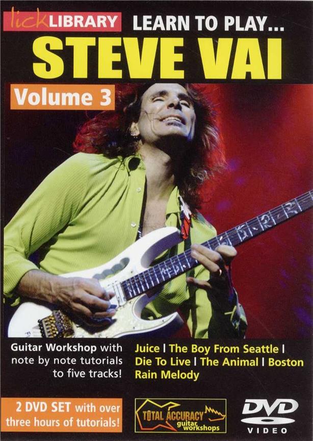 Lick Library: Learn To Play Steve Vai - Volume 3