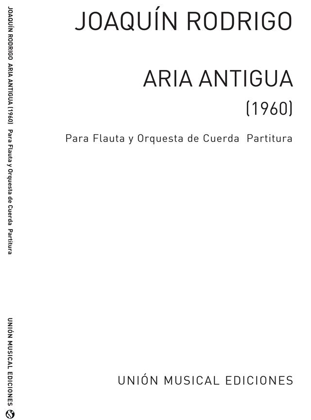 Aria Antigua For Flute And String Orchestra
