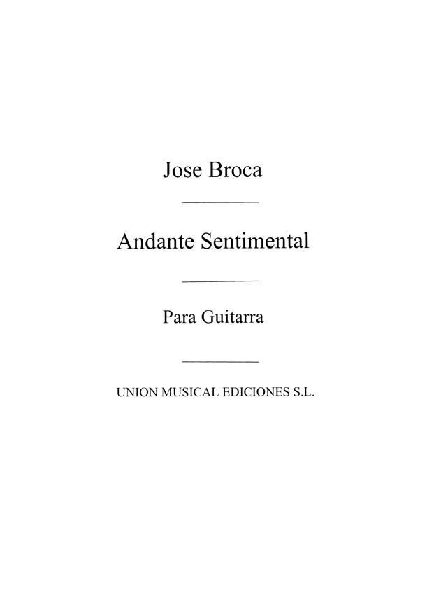 Andante Sentimental (Balaguer) Guitar
