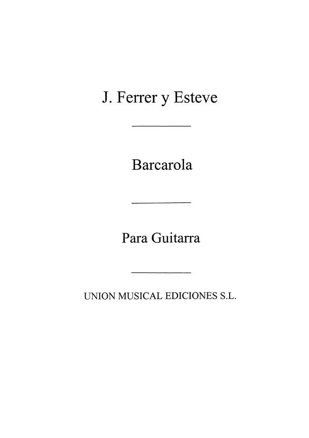 Barcarola Op.54