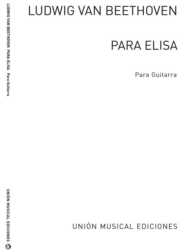 Para Elisa Hoja De Album (Miguel Angel) Guitar