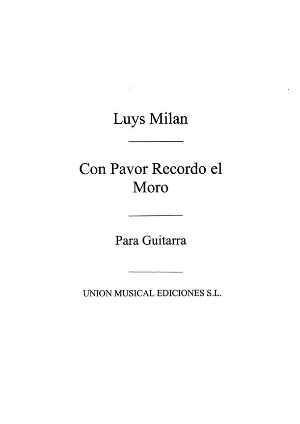 Con Pavor Recordo El Moro (Azpiazu)