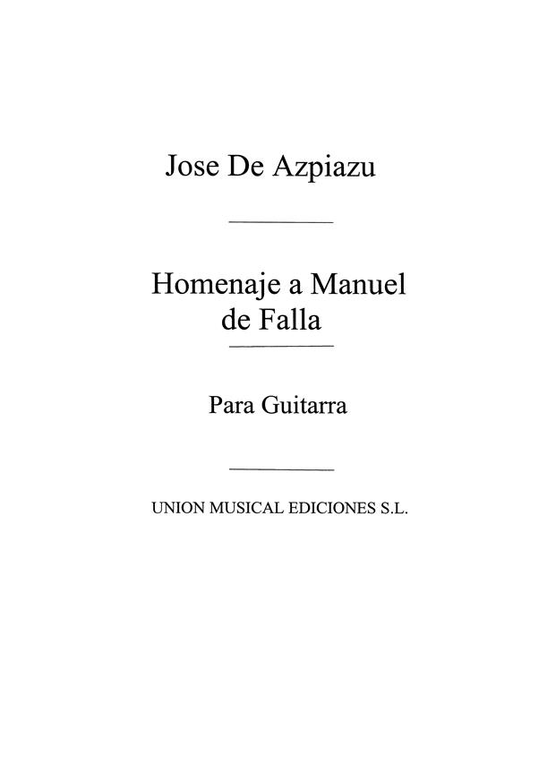 Homenaje A Manuel De Falla For