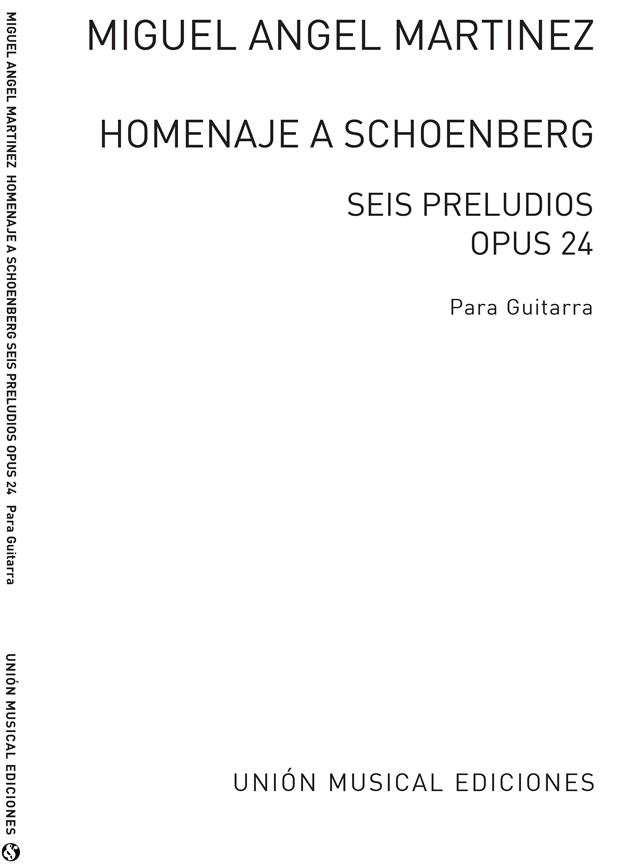 Homenaje A Schoenberg Seis Preludios