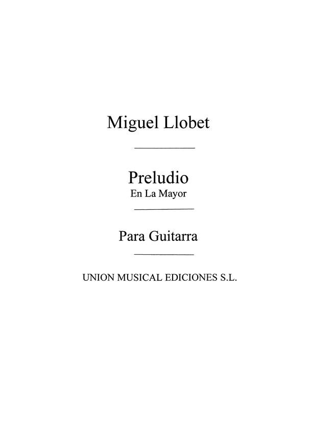 Preludio En La Mayor A Major