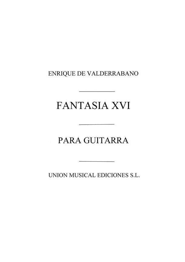 Fantasia Xvi En Re Menor D Minor