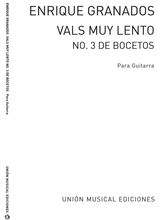 Vals Muy Lento No 3 De Bocetosfor Guitar