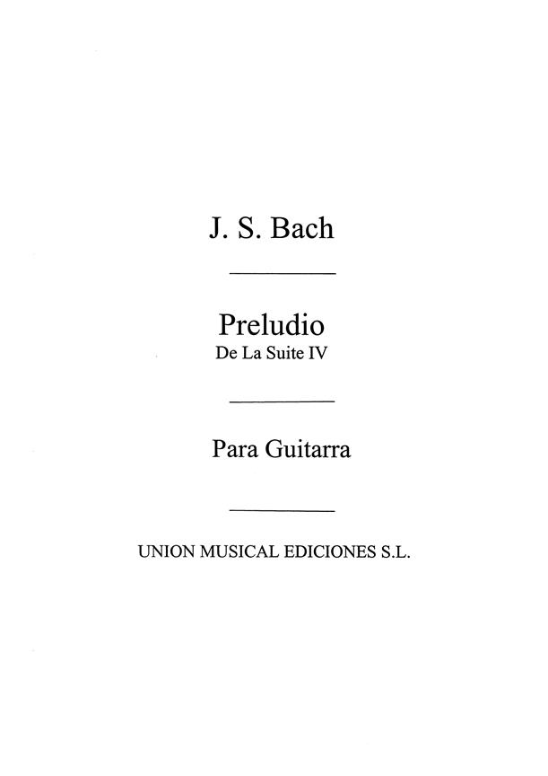 Preludio De La Suite Iv Para Laud