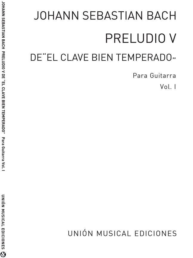 Preludio No.5 Clave Bien Temperado Volume 1