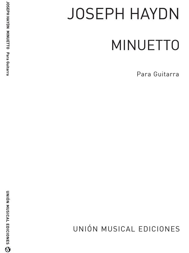 Minuetto (Garcia Velasco) Guitar