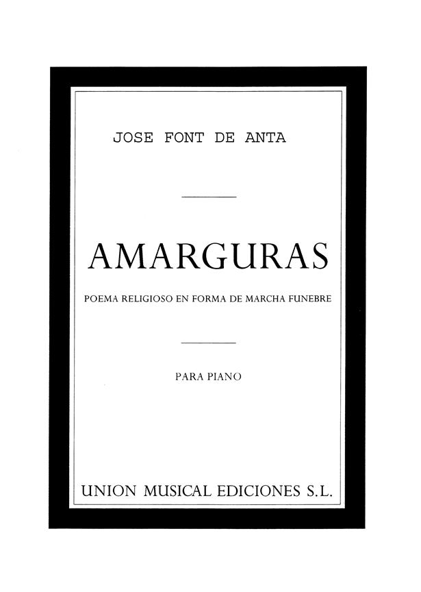 Jose Font De Anta Amarguras Piano