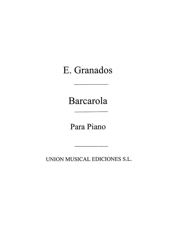 Barcarola For Piano