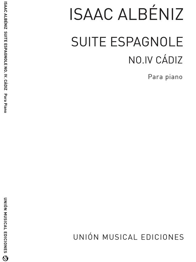 Cadiz Cancion No.4 De Suite Espanola Op.47