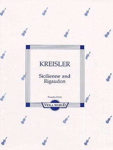 Fritz Kreisler: Sicilienne And Rigaudon