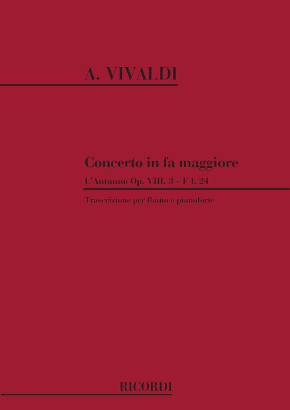 Concerti Per Vl. Archi E B.C.:(Trascrizione Per Flauto E Pianoforte)